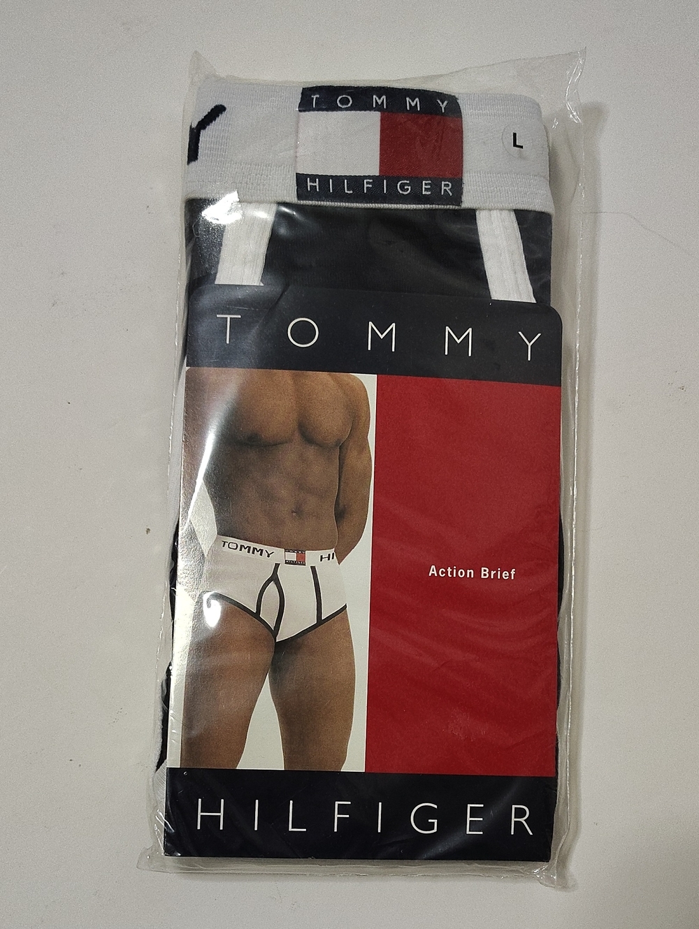 Vintage Y2K Tommy Hilfiger Men's Classic Mid Rise Brief NWT -1 Pack-Size L 36-38